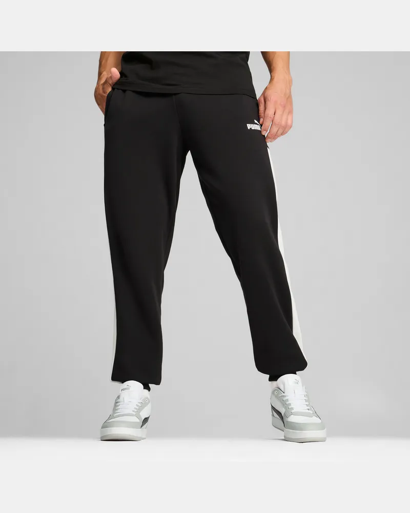 Puma Pantaloni della tuta Around The Block da uomo, Abbigliamento, Nero Black