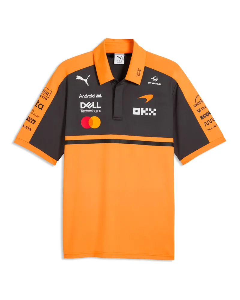 Puma Polo  x McLAREN RACING Replica da uomo, Accessori, Arancione Orange