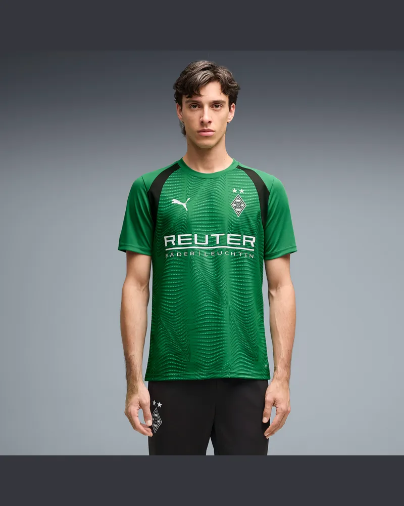 Puma Maglia da training aderente Borussia Mönchengladbach uomo, Accessori, Verde Green