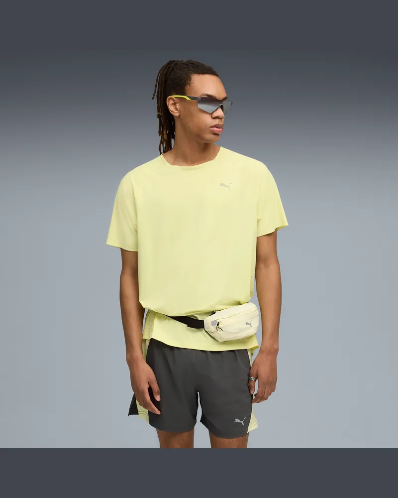 Puma T-shirt da running CLOUDSPUN da uomo, Abbigliamento, Giallo Yellow