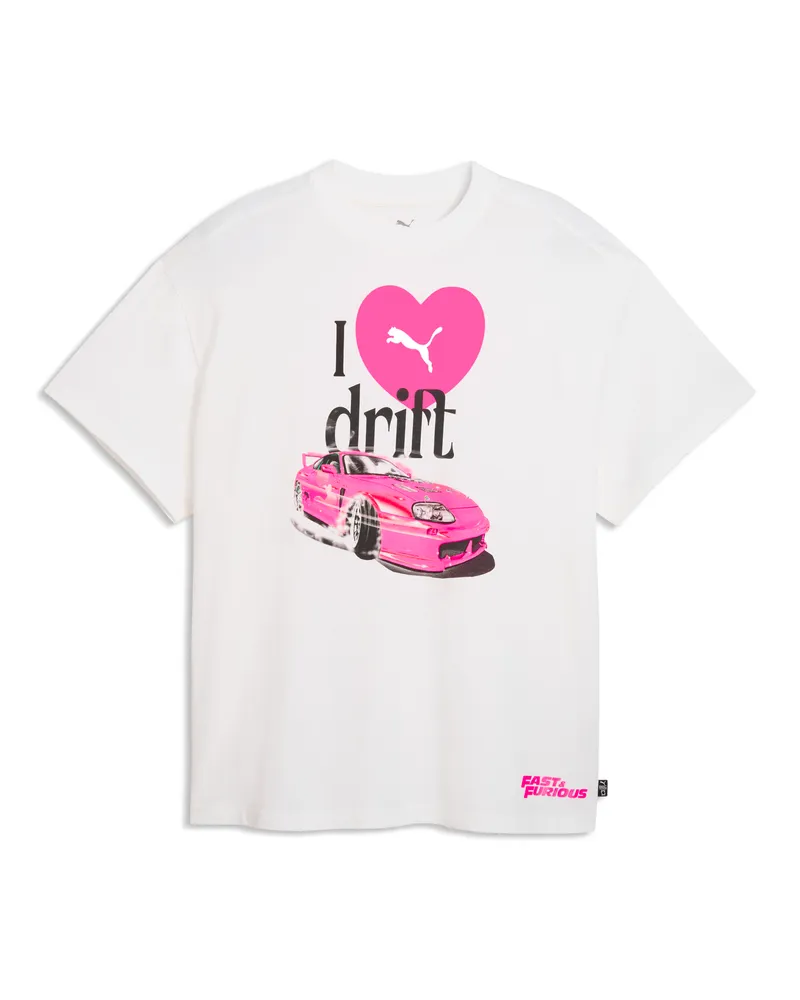 Puma T-shirt da basket  x FAST & FURIOUS dal taglio morbido da uomo, Accessori, Bianco White