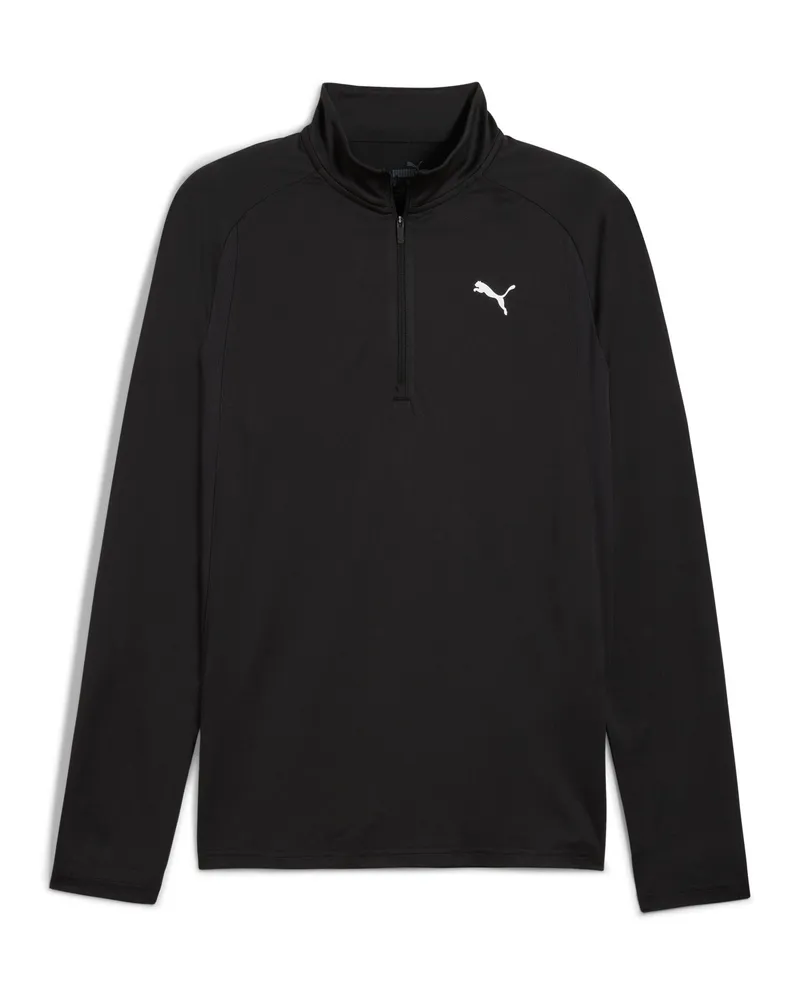 Puma Maglia con zip corta TAD TECH in tessuto misto da uomo, Accessori, Nero Black