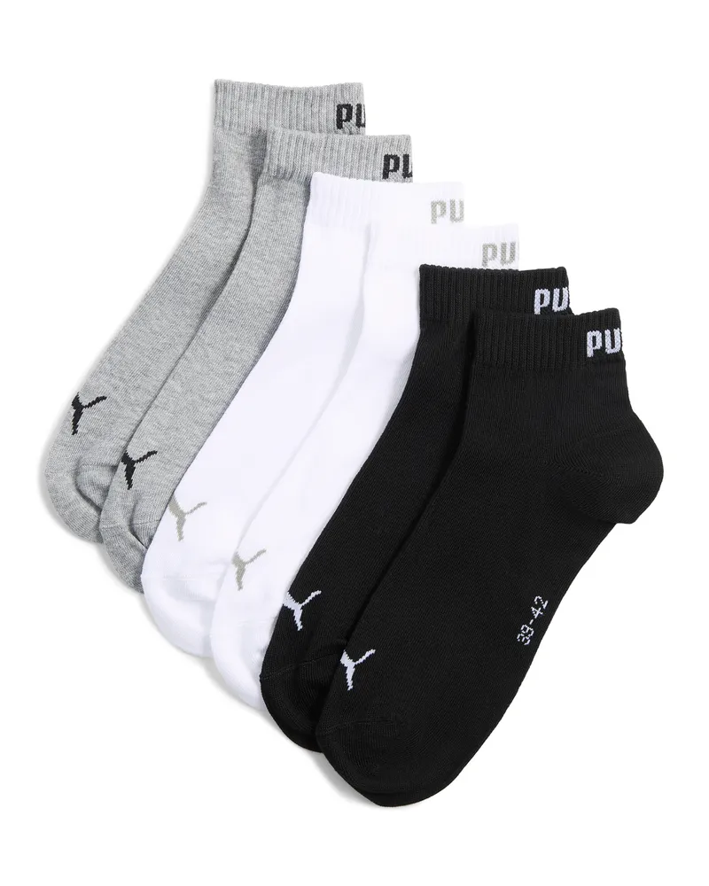 Puma Calzini corti unisex (confezione da 3), Abbigliamento, Grigio Gray