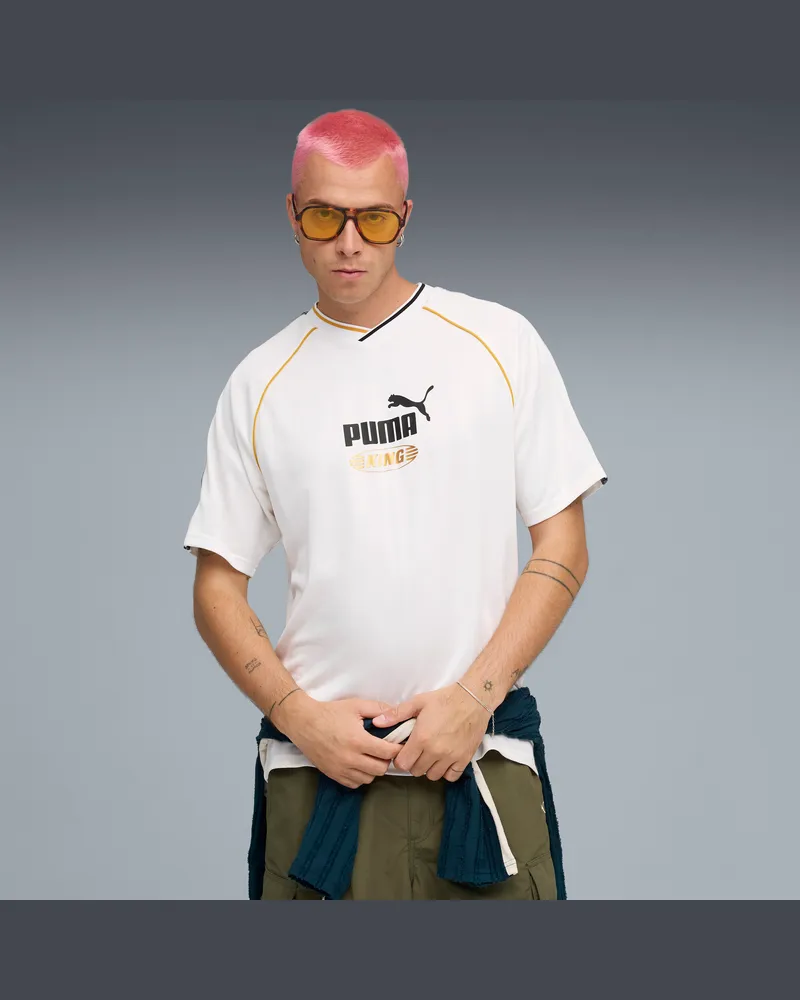 Puma Maglia da calcio KING dal taglio morbido unisex, Abbigliamento, Bianco White