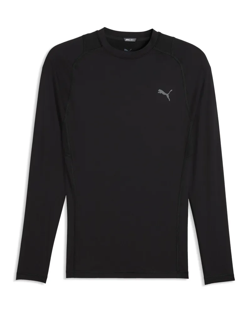 Puma T-shirt aderente PWRMODE Base Layer da uomo, Accessori, Nero Black