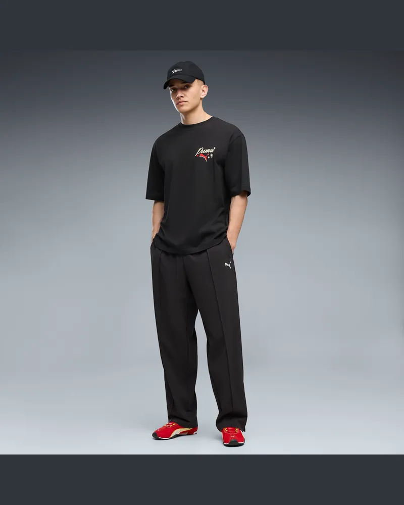 Puma Pantaloni Essentials comodi ed elasticizzati da uomo, Abbigliamento, Nero Black