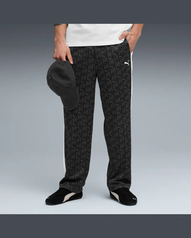 Puma Pantaloni sportivi con stampa integrale T7 dal taglio morbido da uomo, Accessori, Nero Black