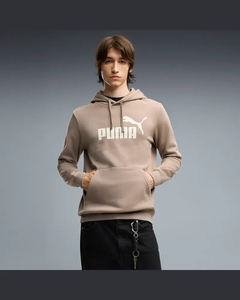 Puma Felpa con cappuccio Essentials con logo N. 1 da uomo, Accessori, Beige Beige