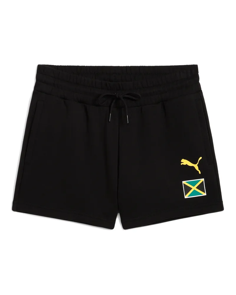 Puma Shorts della tuta  x JAMAICA Village Wear da donna, Abbigliamento, Nero Black