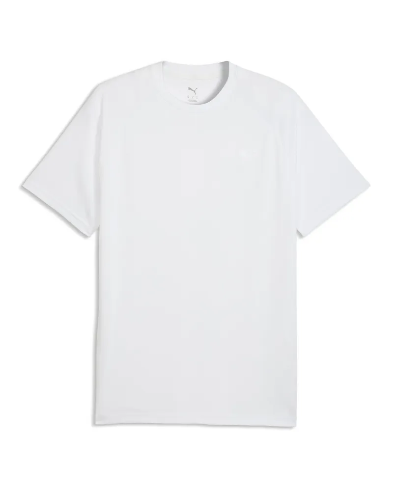 Puma Maglietta da allenamento da uomo, Abbigliamento, Bianco White