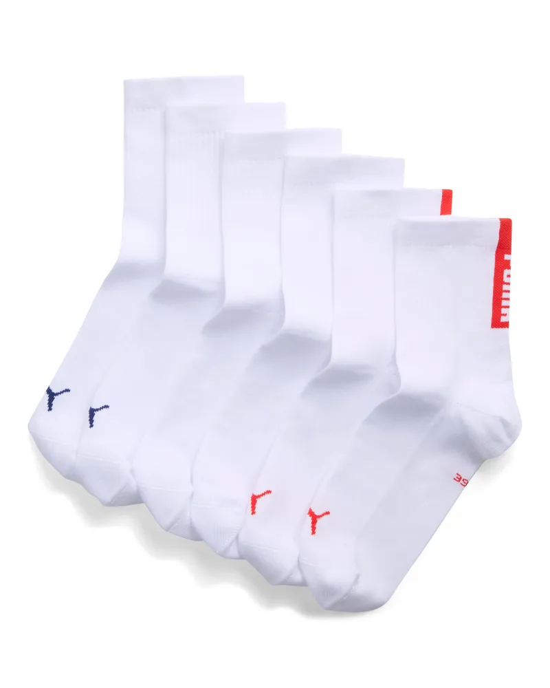 Puma Calze corte  unisex (confezione da 3), Accessori, Bianco White