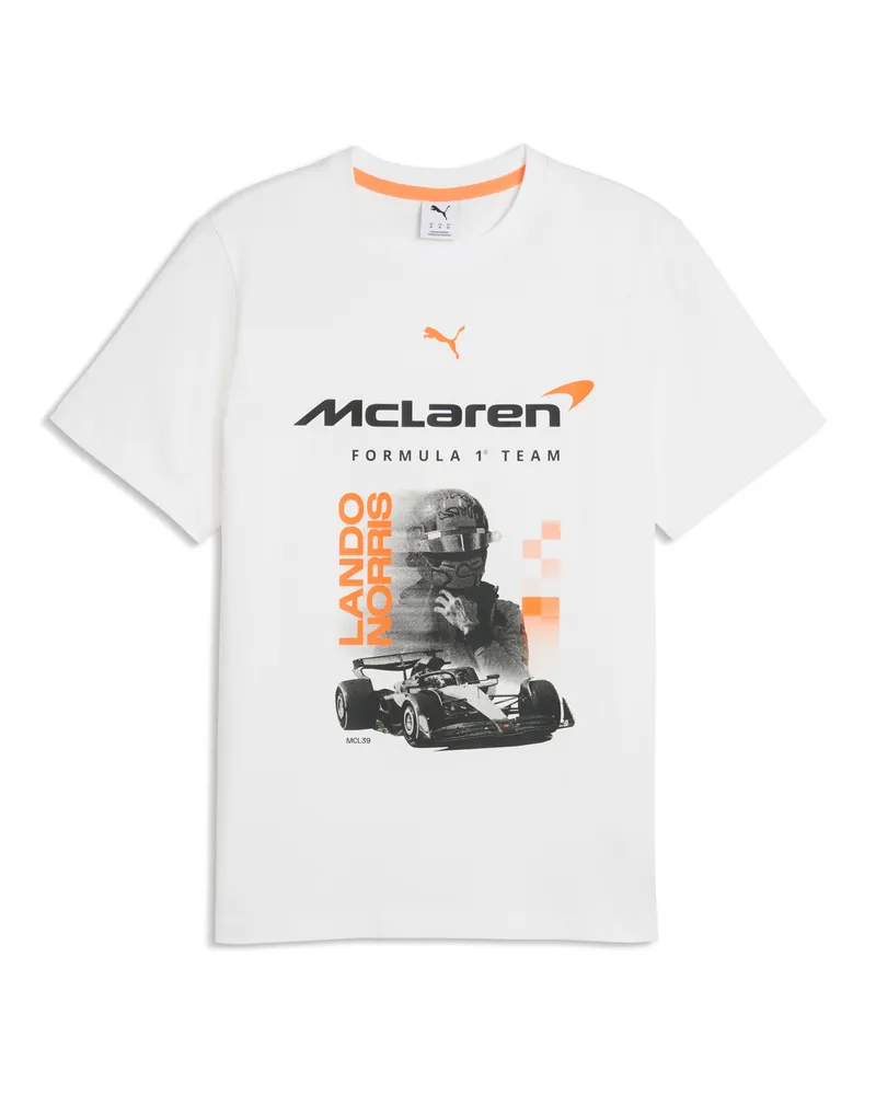 Puma T-shirt McLAREN RACING Norris da uomo, Accessori, Bianco White