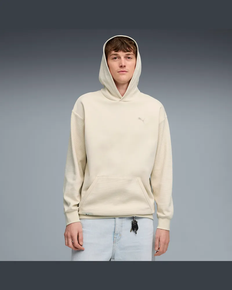 Puma Felpa con cappuccio  Class dal taglio morbido da uomo, Abbigliamento, Bianco White