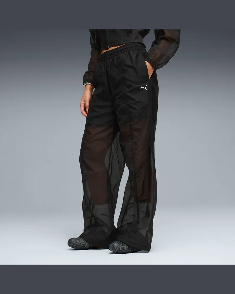 Puma Pantaloni in tessuto Dare To dal taglio morbido da donna, Accessori, Nero Black