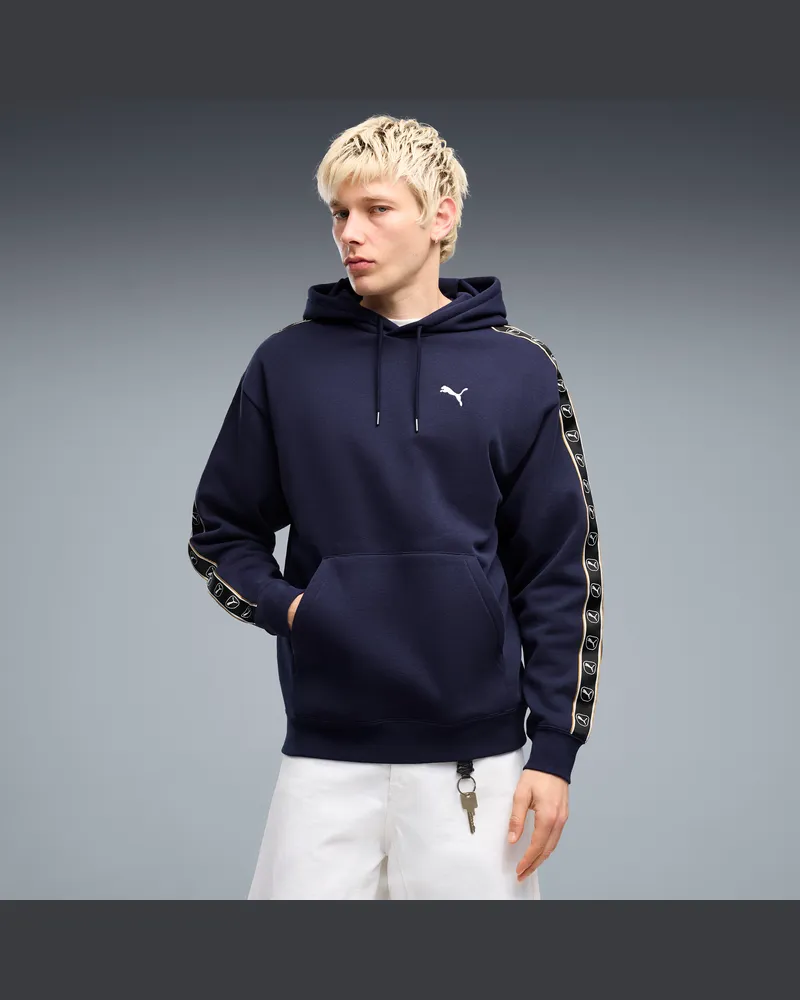 Puma Felpa con cappuccio Essentials Elevated dal taglio morbido da uomo, Abbigliamento, Blu Blue
