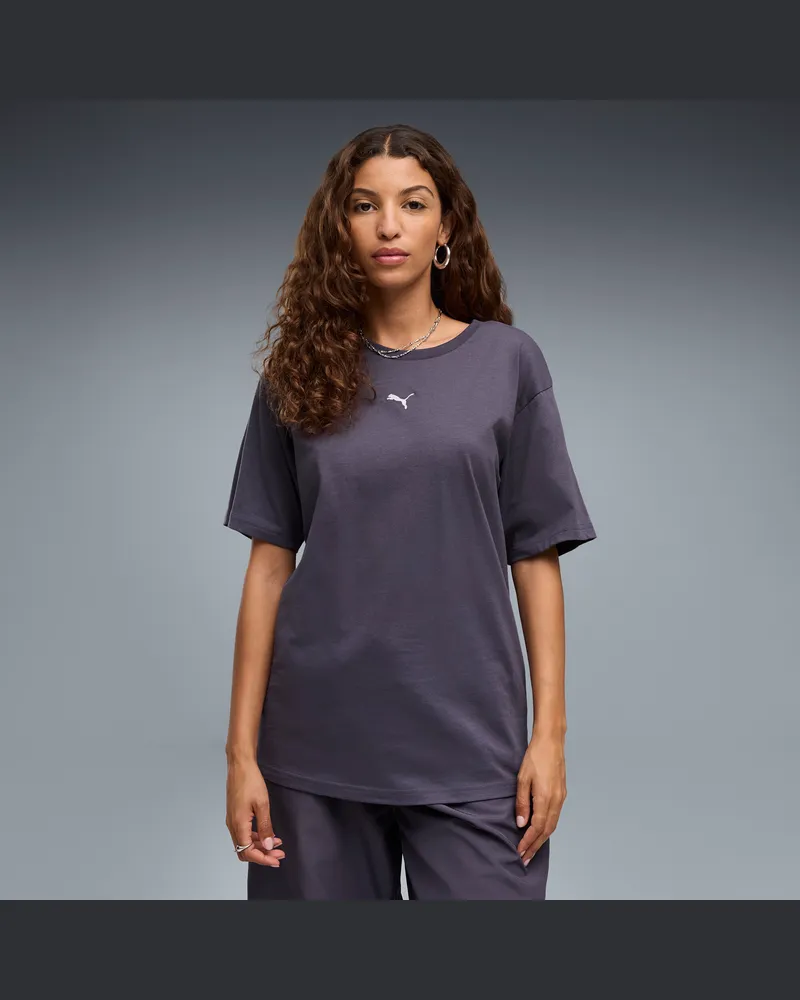 Puma T-shirt ESS vestibilità comoda da donna, Abbigliamento, Grigio Gray