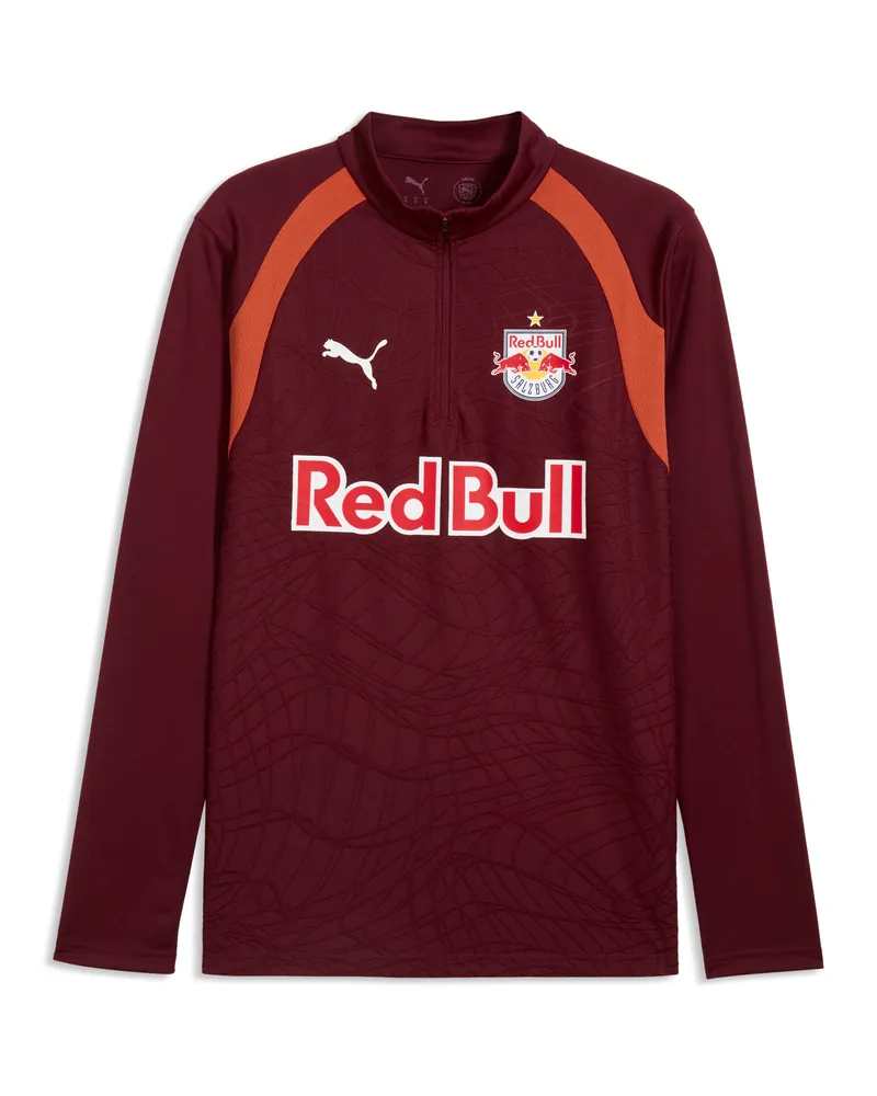Puma Maglia da training con zip FC RB Salzburg da uomo, Accessori, Rosso Red