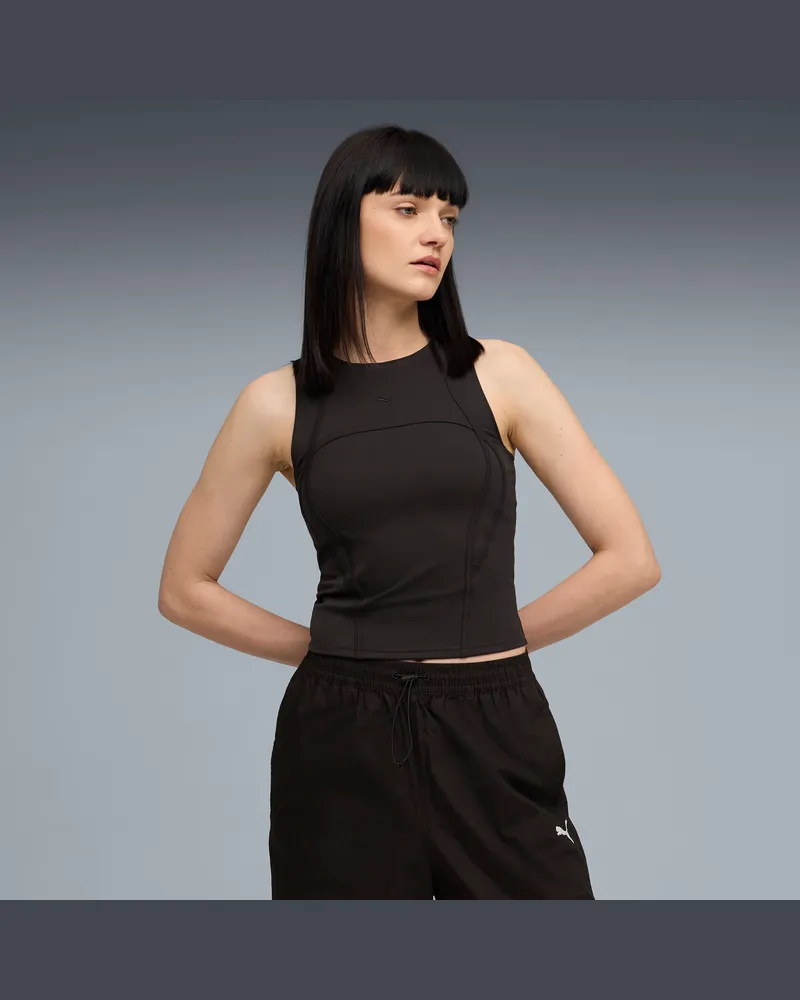 Puma Top Nine To Five da donna, Abbigliamento, Nero Black