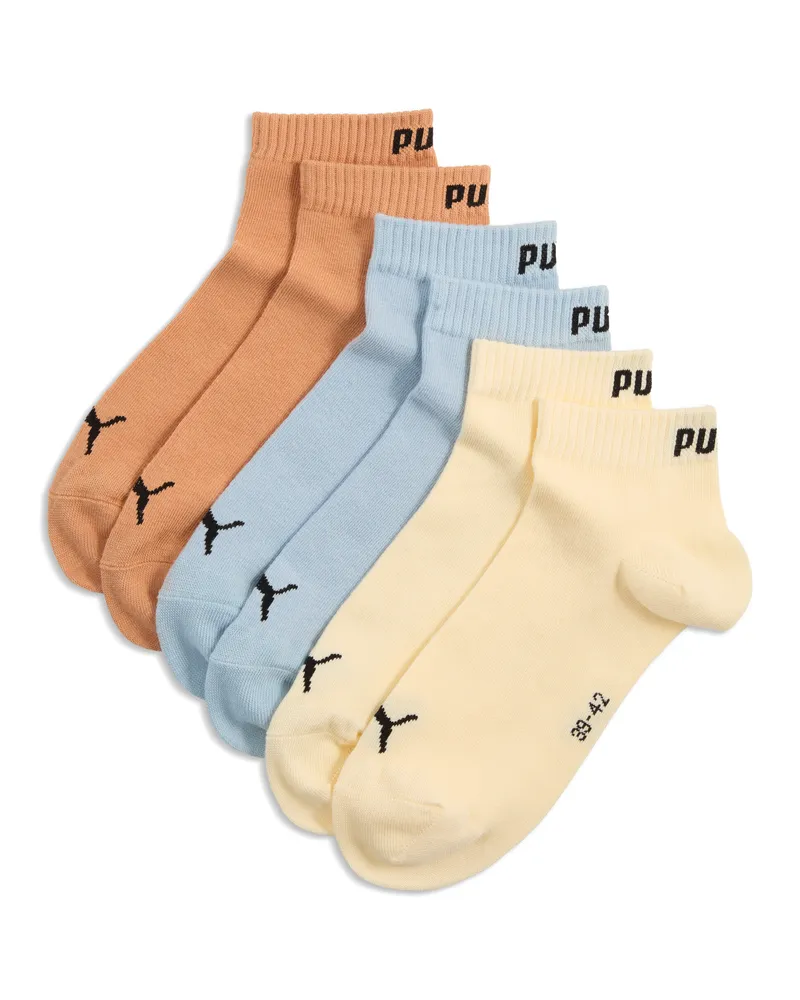 Puma Calzini corti unisex (confezione da 3), Abbigliamento, Blu Blue