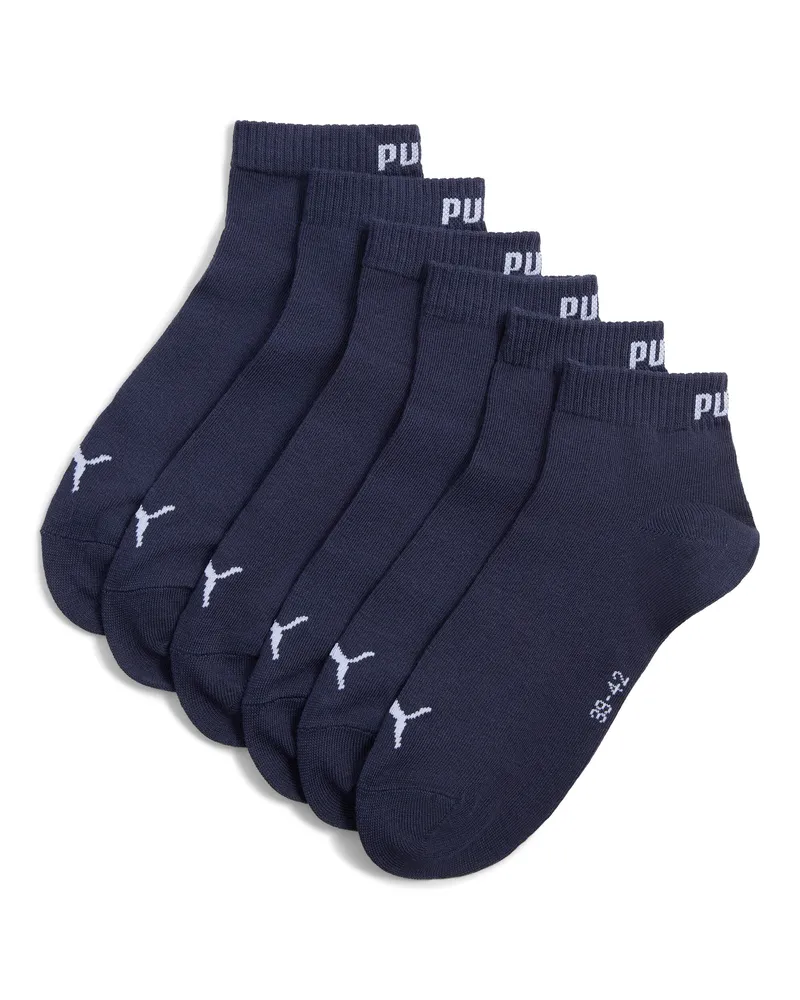 Puma Calzini corti unisex (confezione da 3), Abbigliamento, Blu Blue