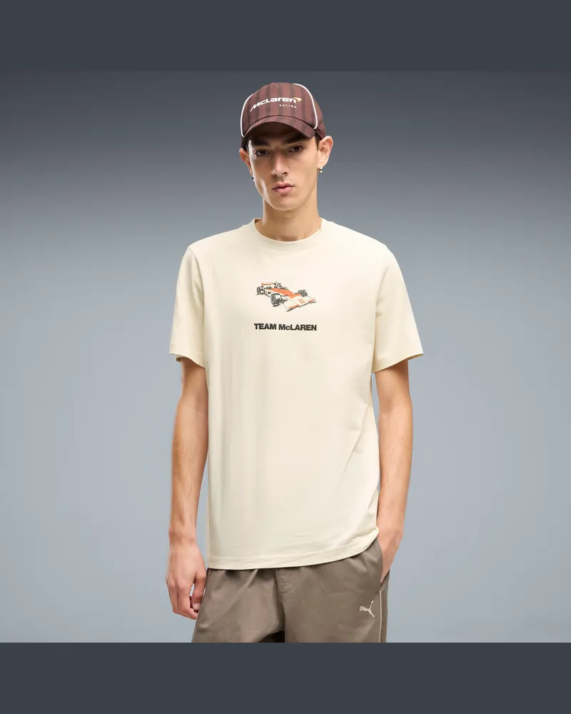 Puma T-shirt con grafica McLAREN RACING da uomo, Abbigliamento, Bianco White