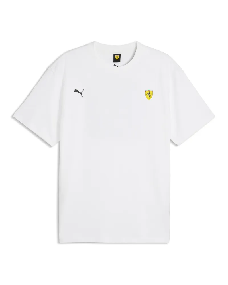 Puma T-shirt oversize Scuderia Ferrari Miami da uomo, Accessori, Bianco White