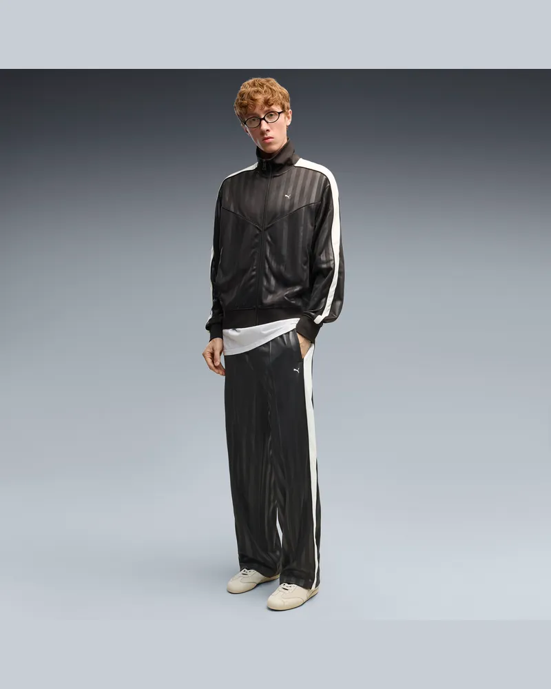Puma Pantaloni da corsa T7 da uomo, Abbigliamento, Nero Black