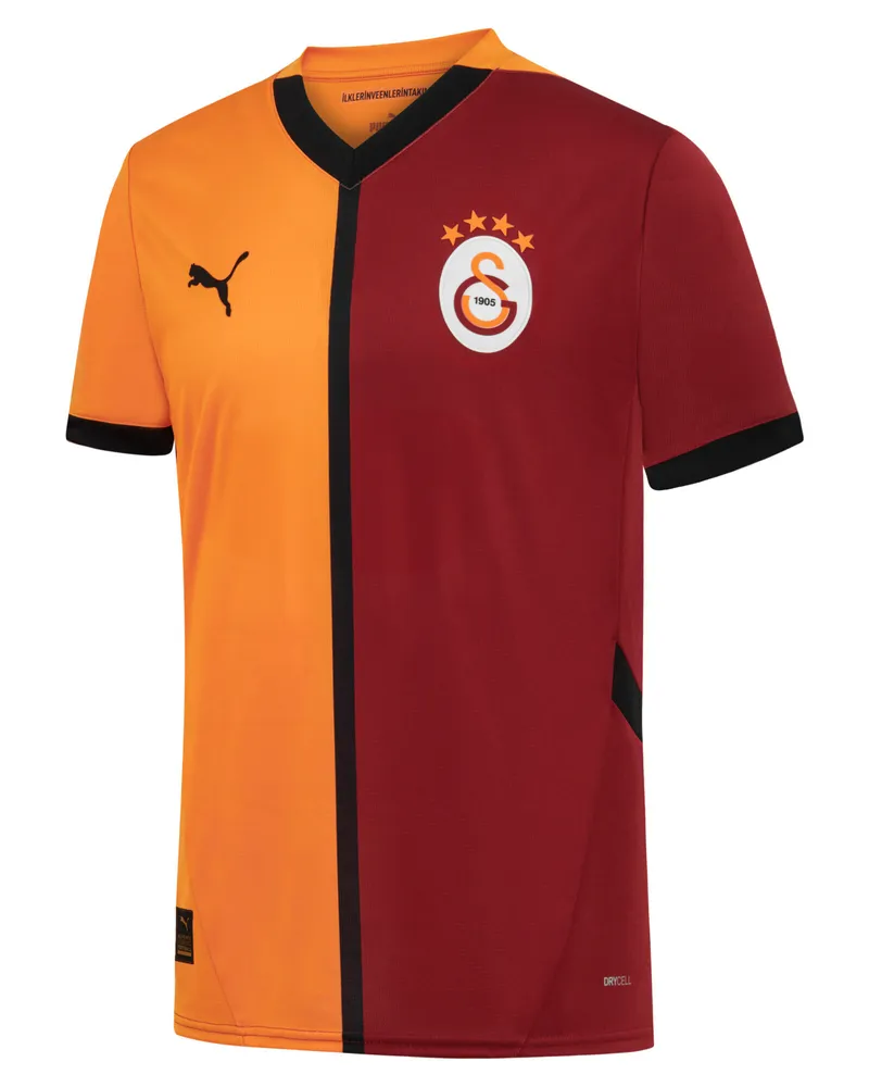 Puma Maglia gara Home Galatasaray SK 24/25 da uomo, Abbigliamento, Rosso Red
