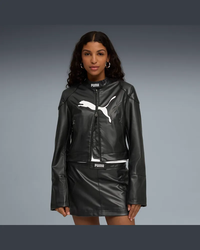 Puma Giacca stile racer FUTURE..ARCHIVE da donna, Abbigliamento, Nero Black