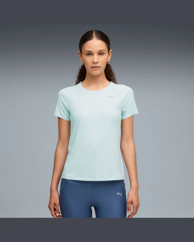 Puma T-shirt RUN CLOUDSPUN da donna, Abbigliamento, Blu Blue