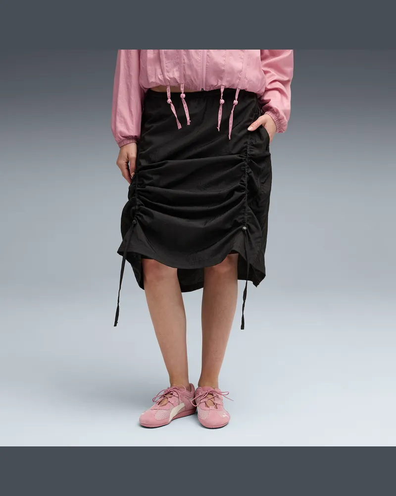 Puma Gonna midi in tessuto DARE TO da donna, Accessori, Nero Black