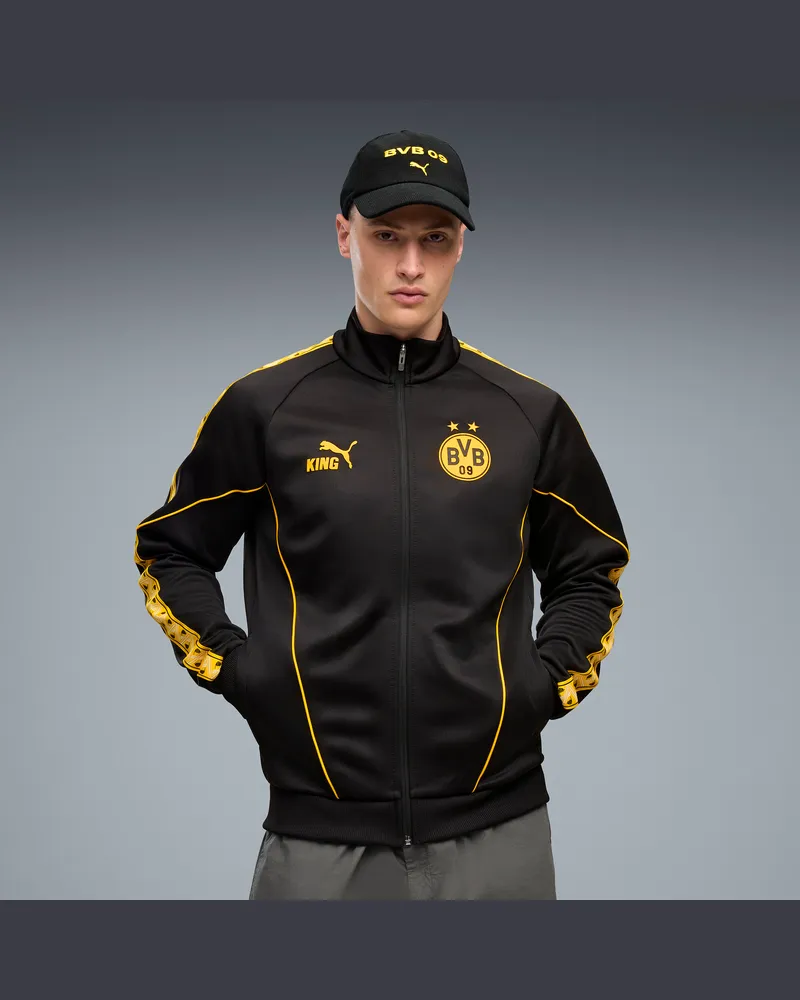 Puma Giacca con zip integrale Borussia Dortmund KING Anthem da uomo, Abbigliamento, Nero Black
