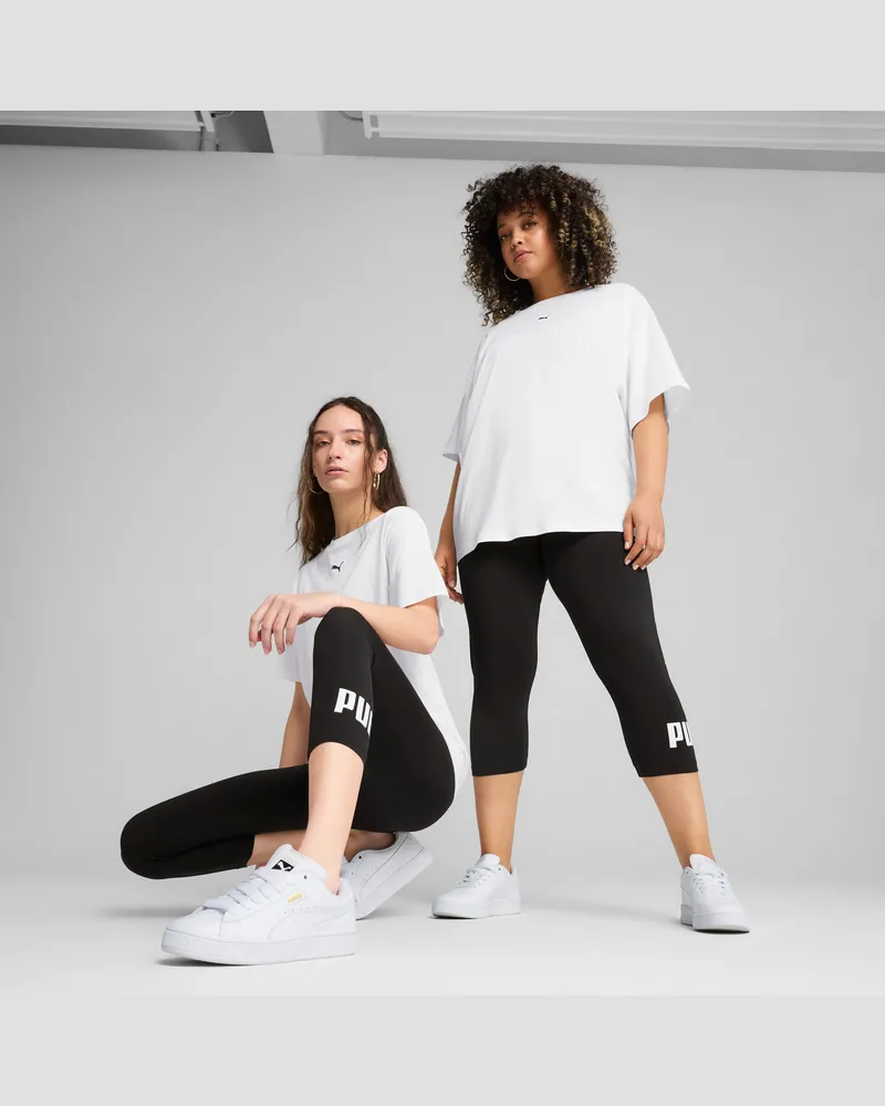 Puma Leggings a 3/4 con logo ESS N. 1 da donna, Abbigliamento, Nero Black