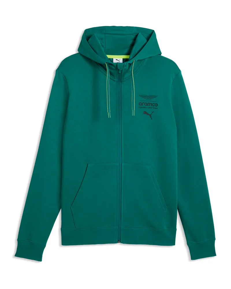 Puma Felpa con cappuccio  x ASTON MARTIN ARAMCO F1® TEAM Essentials da uomo, Accessori, Verde Green