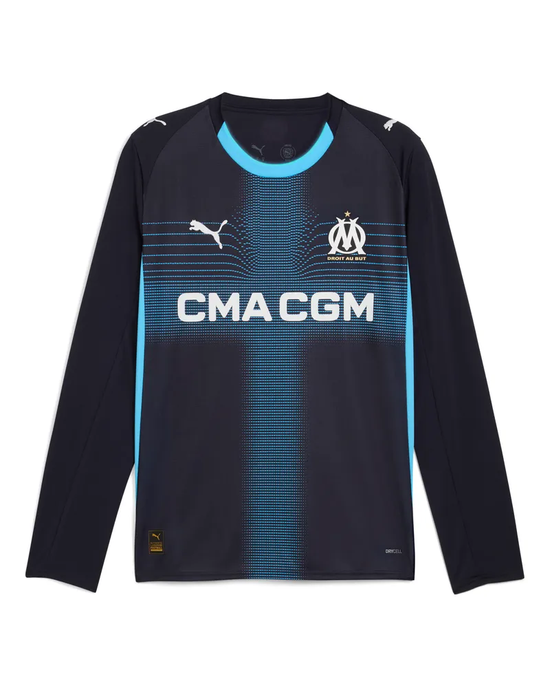 Puma Maglia gara Away a maniche lunghe Olympique de Marseille 25/26 da uomo, Accessori, Blu Blue