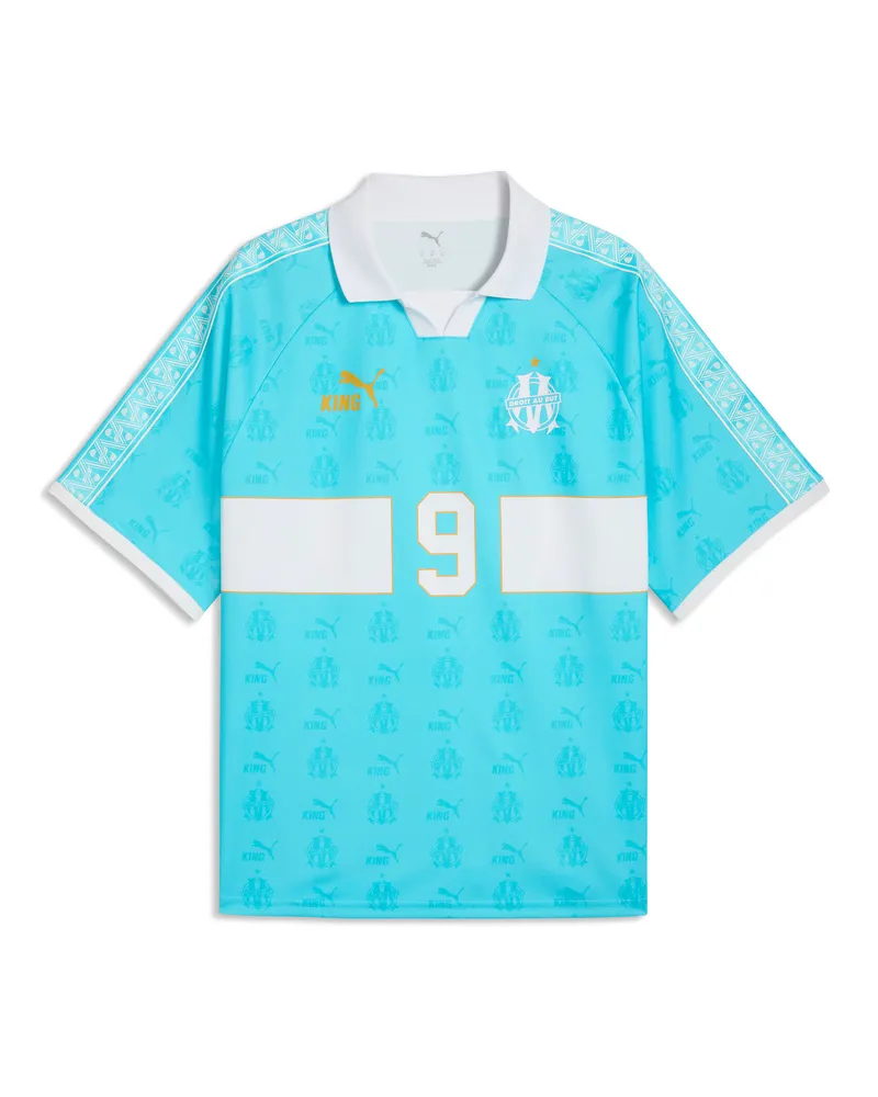 Puma Maglia Olympique de Marseille KING Retro da uomo, Accessori, Blu Blue
