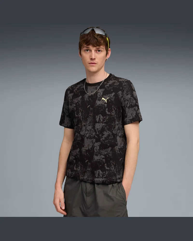 Puma T-shirt TECH da uomo, Abbigliamento, Nero Black