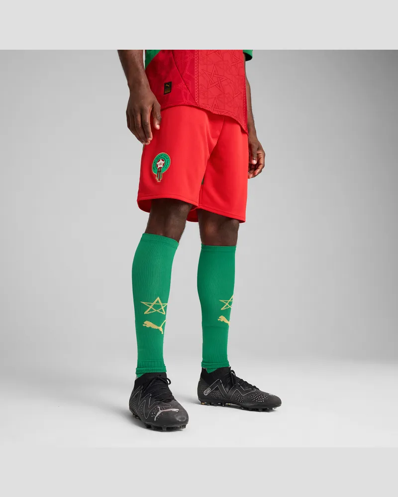 Puma Shorts Marocco 2025 da uomo, Abbigliamento, Rosso Red
