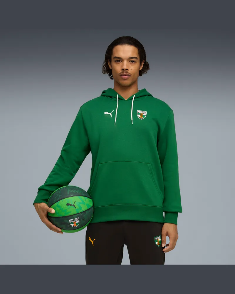 Puma Felpa con cappuccio da basket BC Zalgiris Kaunas Fanwear da uomo, Accessori, Verde Green