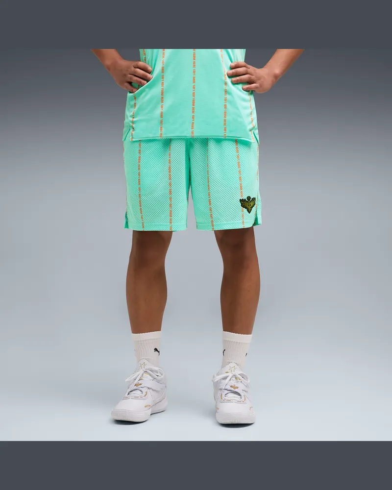 Puma Shorts da basket Melo Alwayz On 1 da 7” da uomo, Abbigliamento, Verde Green