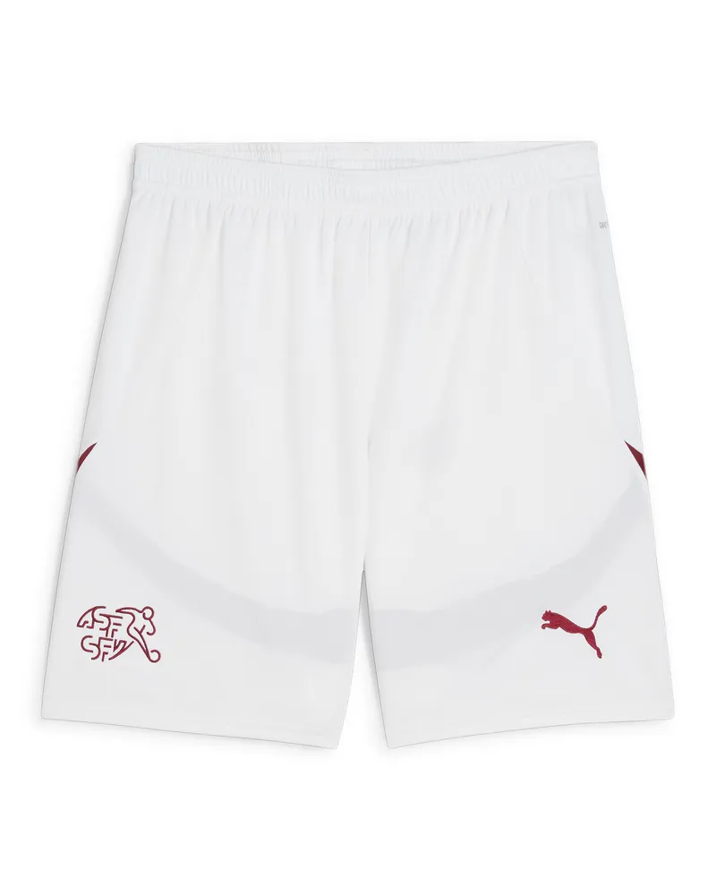 Puma Shorts da calcio Svizzera replica da uomo, Abbigliamento, Bianco White