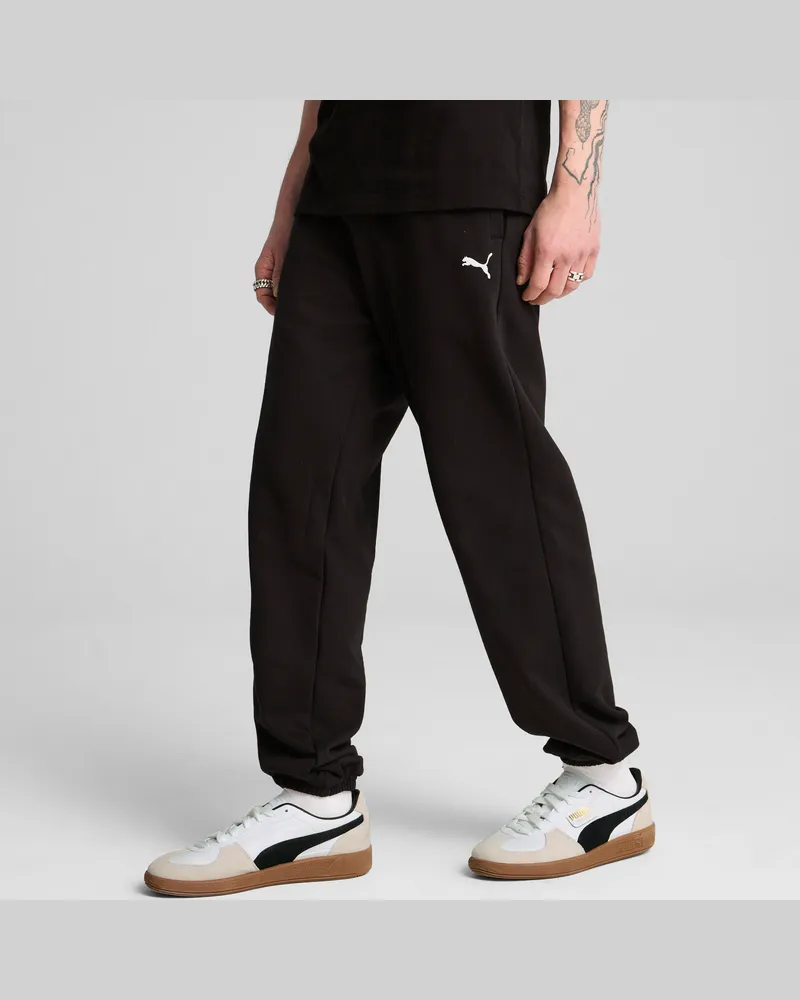 Puma Pantaloni della tuta Wardrobe Essentials vestibilità comoda da uomo, Abbigliamento, Nero Black