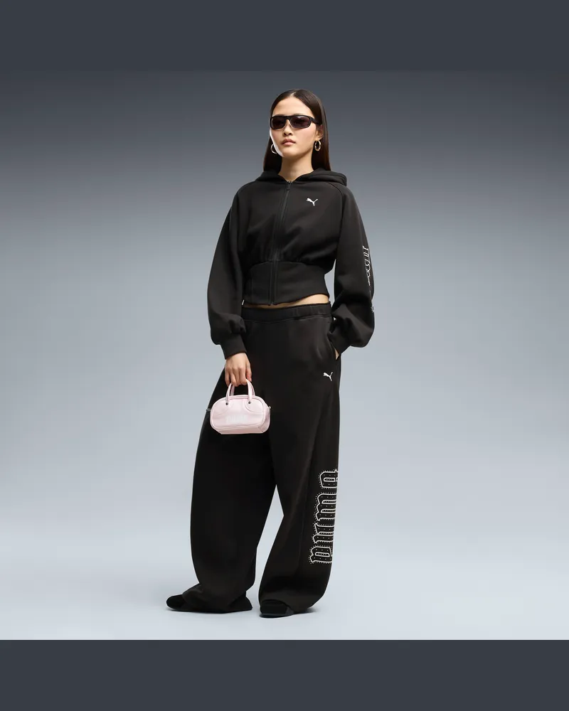 Puma Pantaloni oversize Street Glam da donna, Accessori, Nero Black