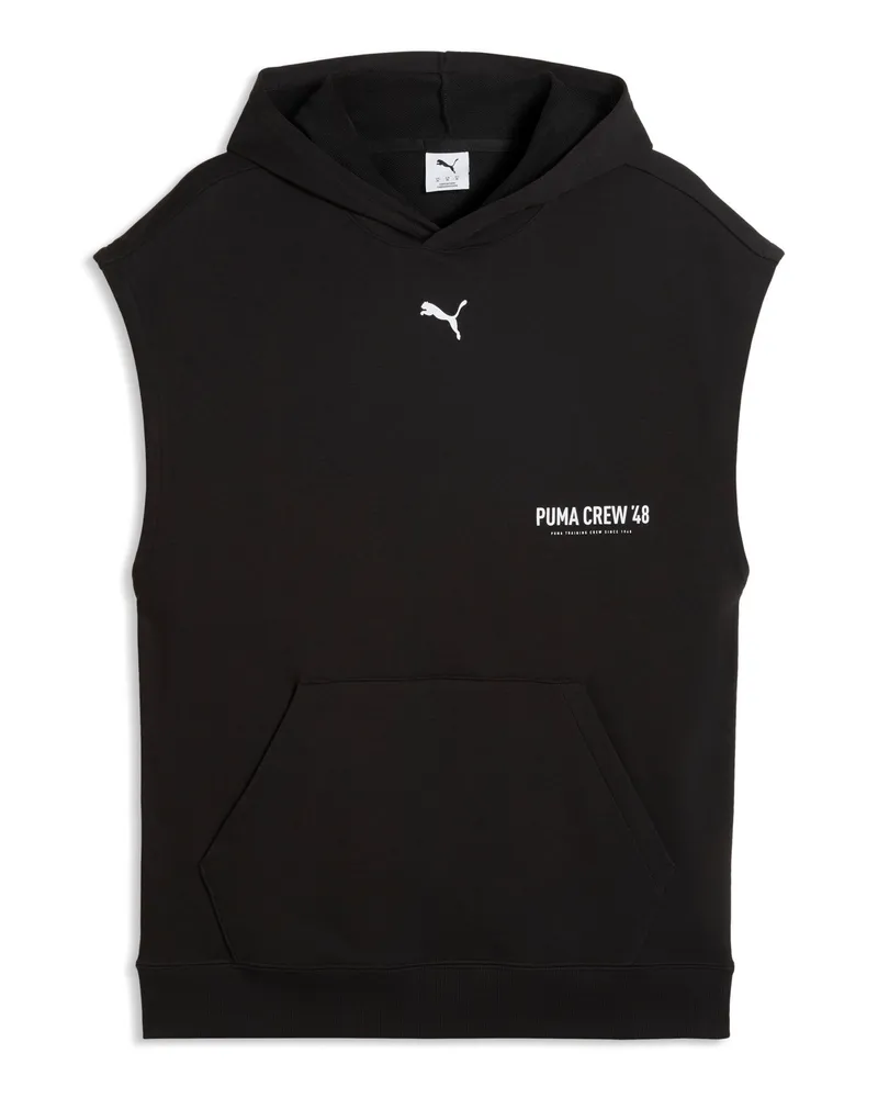 Puma Felpa con cappuccio senza maniche Graphics Training da uomo, Accessori, Nero Black