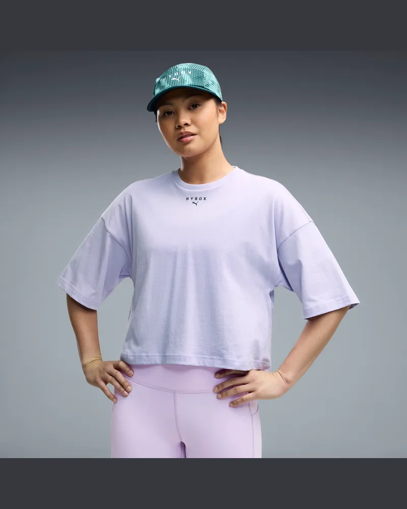 Puma T-shirt cropped  x HYROX Lifestyle da donna, Abbigliamento, Viola Purple