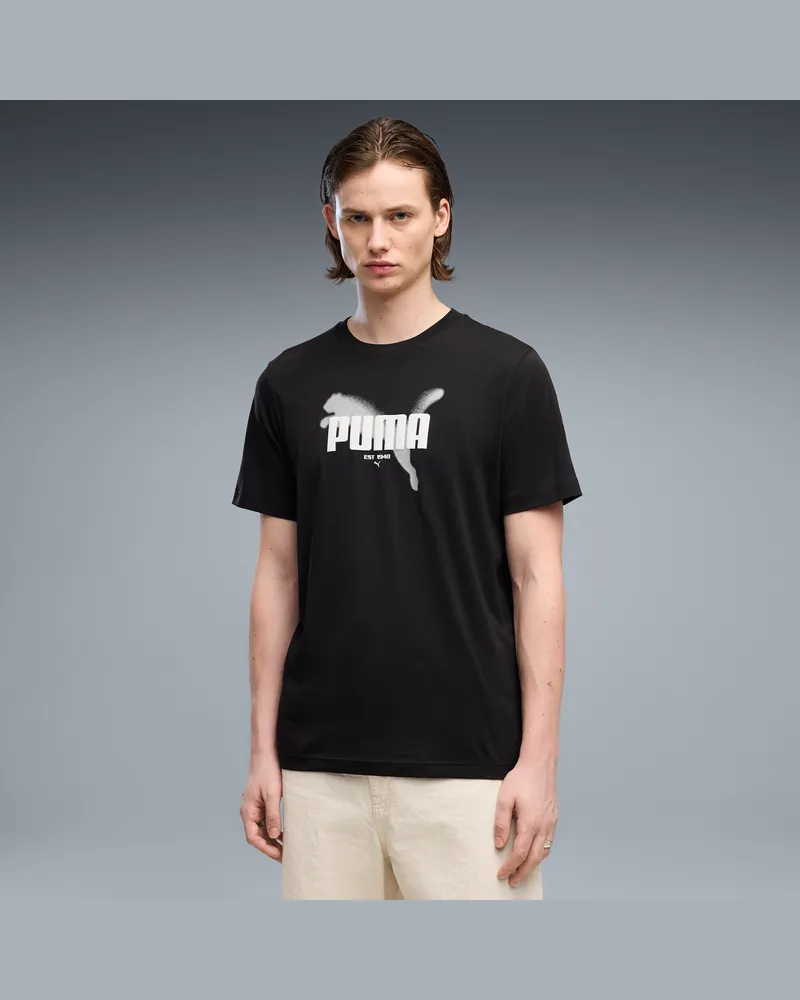 Puma T-shirt Graphics  da uomo, Abbigliamento, Nero Black