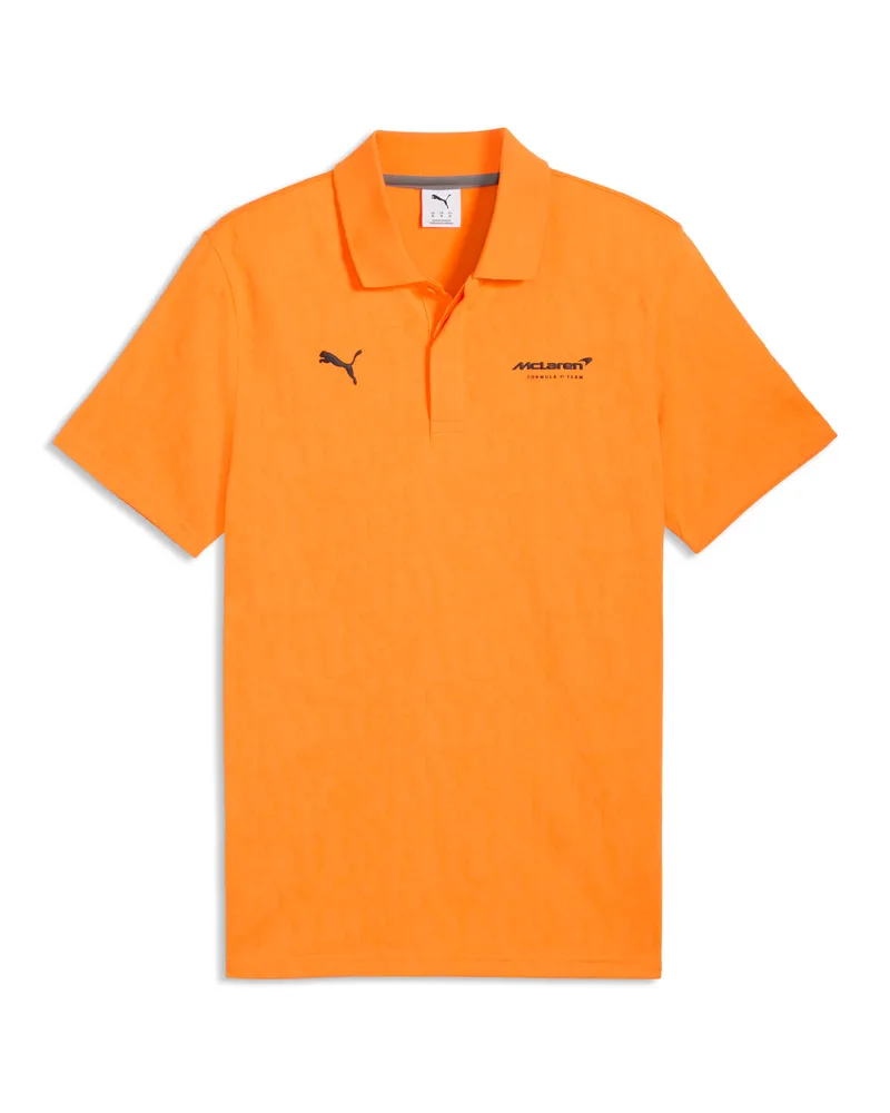 Puma Polo in jacquard McLAREN RACING da uomo, Accessori, Arancione Orange
