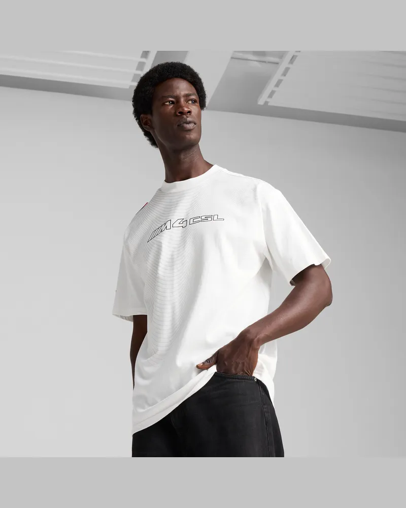 Puma T-shirt con logo BMW M Motorsport Lifestyle da uomo, Abbigliamento, Bianco White