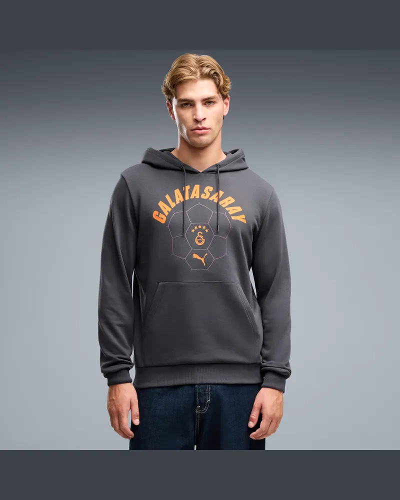 Puma Felpa con cappuccio Galatasaray SK ftblCulture da uomo, Abbigliamento, Grigio Gray