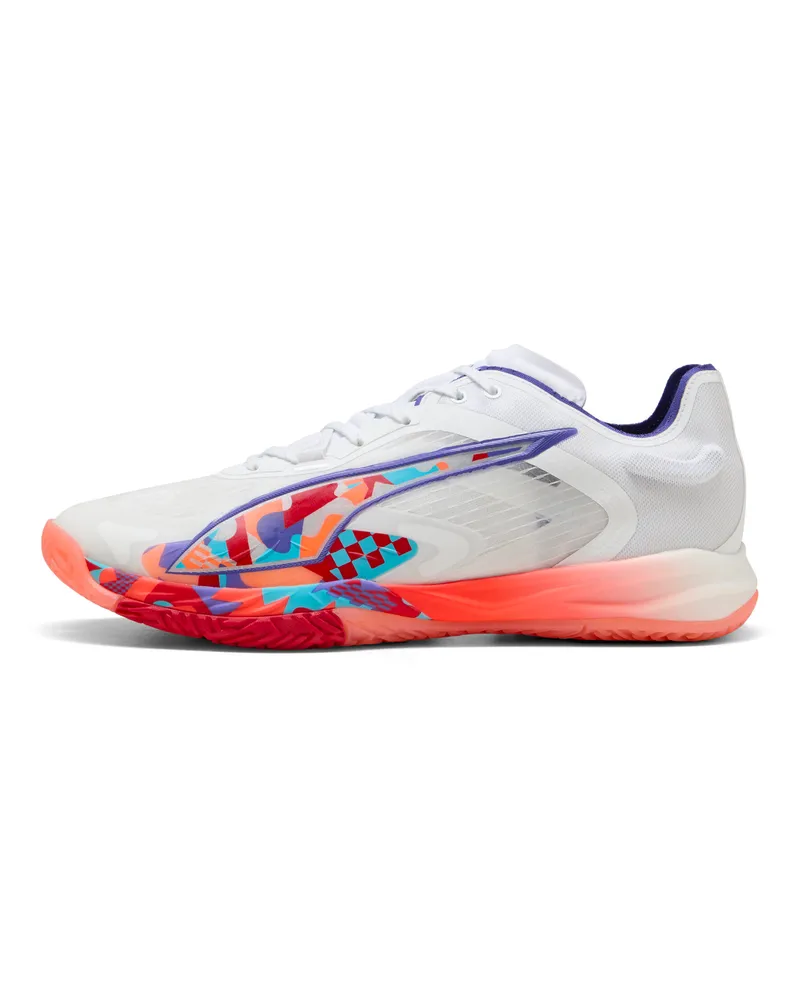 Puma Scarpe da pallamano Accelerate NITRO™ SQD 4 Mathias Gidsel unisex, Scarpe, Bianco White